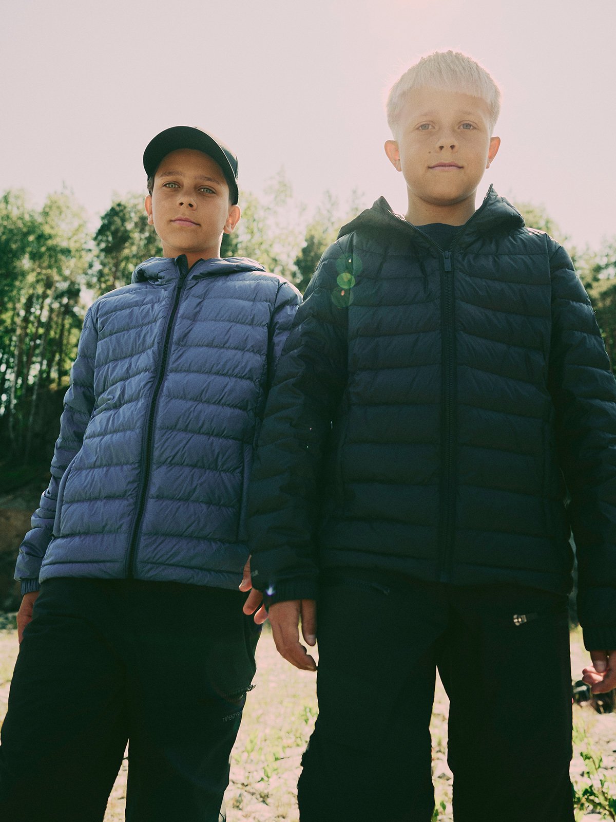 Twentyfour Aurora Lett Dunjakke JR Gråblå