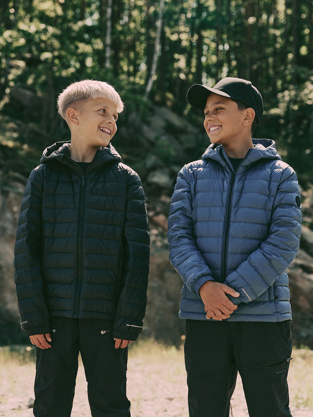 Twentyfour Aurora Lett Dunjakke JR Gråblå