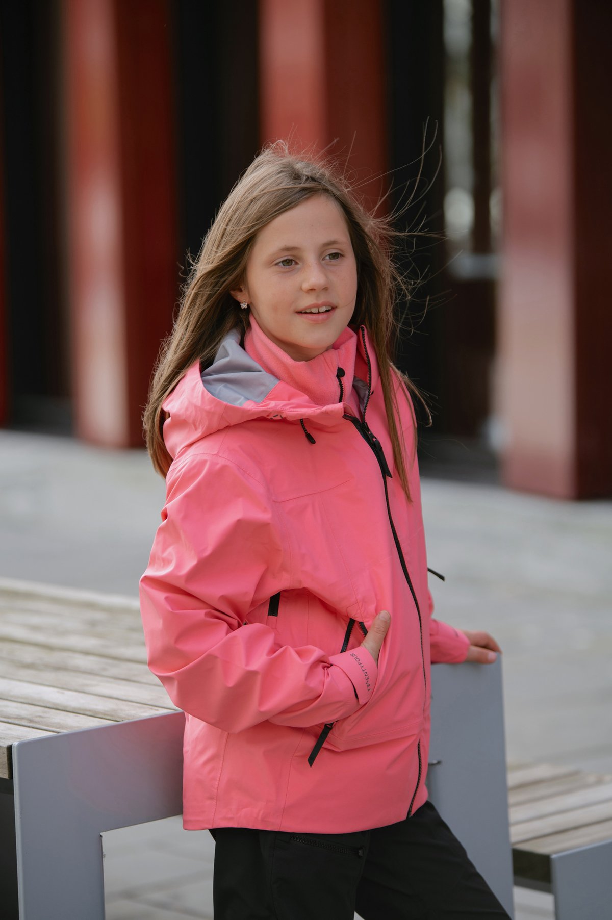 Twentyfour Aurora 3L Skalljakke JR Rosa