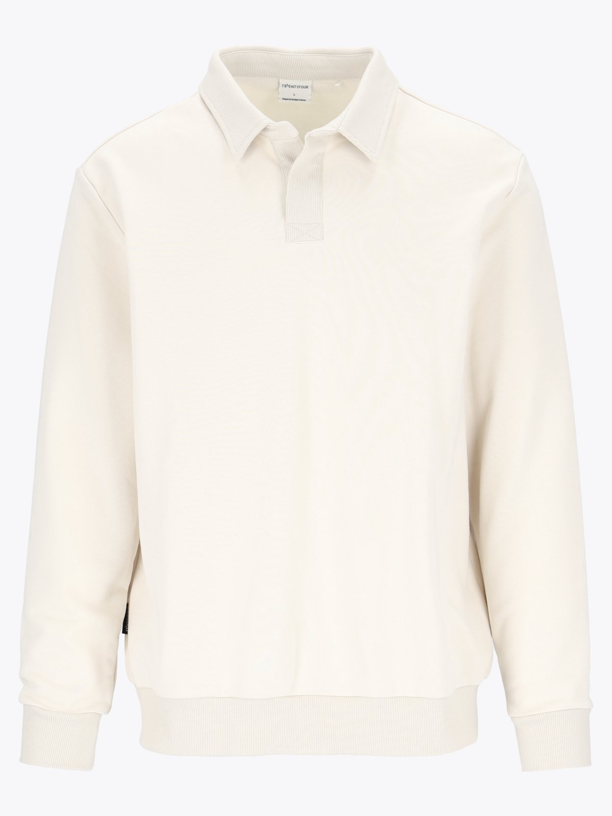 Twentyfour Mode Polo Sweater H Gråhvit