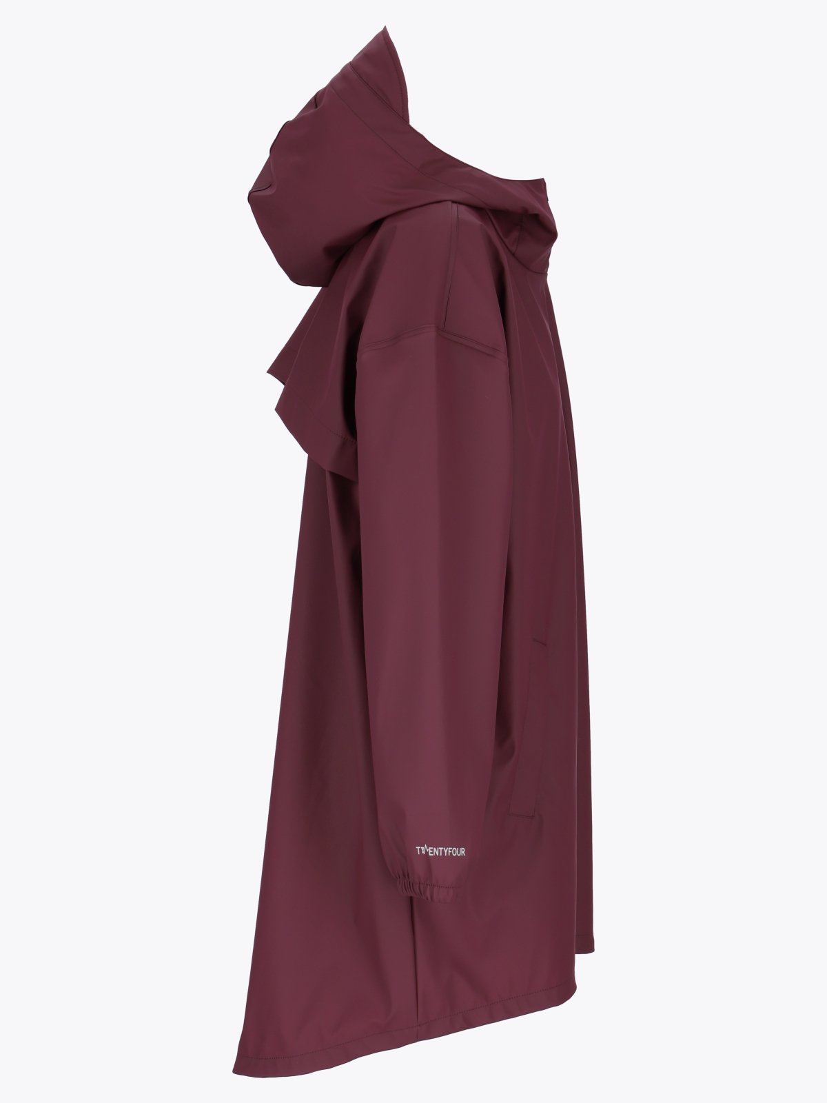Twentyfour Mode PU Poncho D M Burgunder