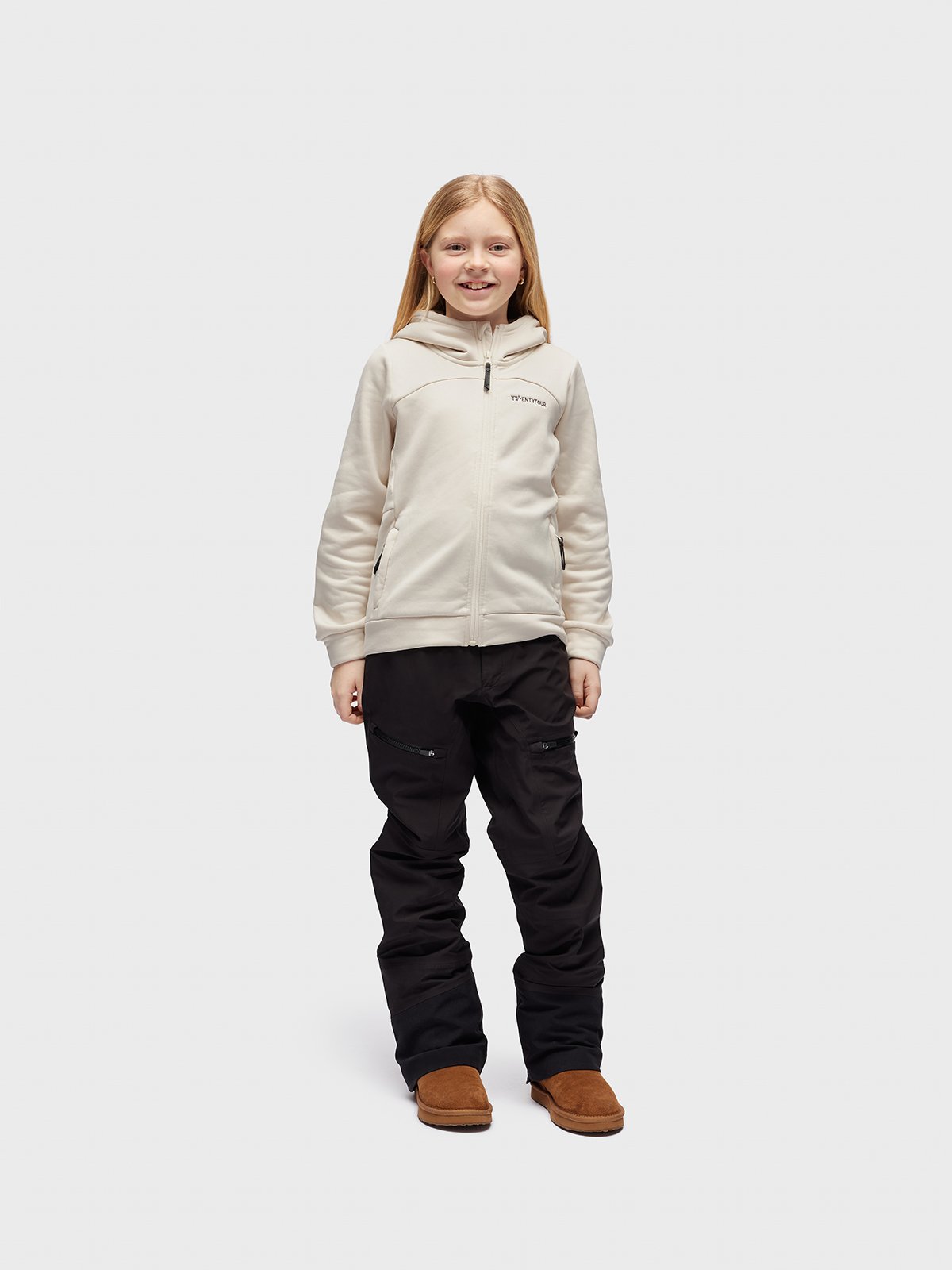 Twentyfour Venture Air Hoodie JR Gråhvit
