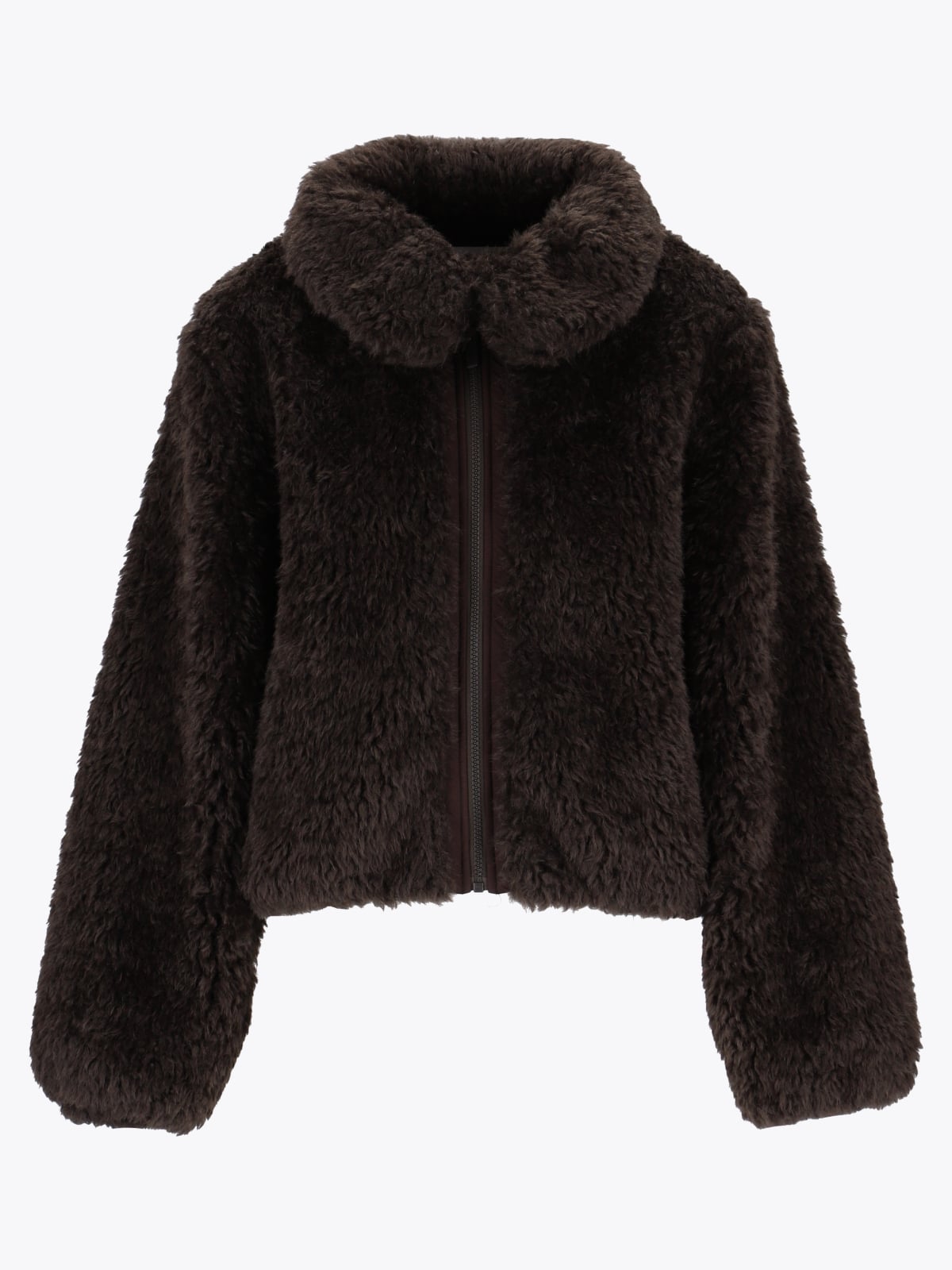 Twentyfour Mode Teddy Jakke D Mørk Brun