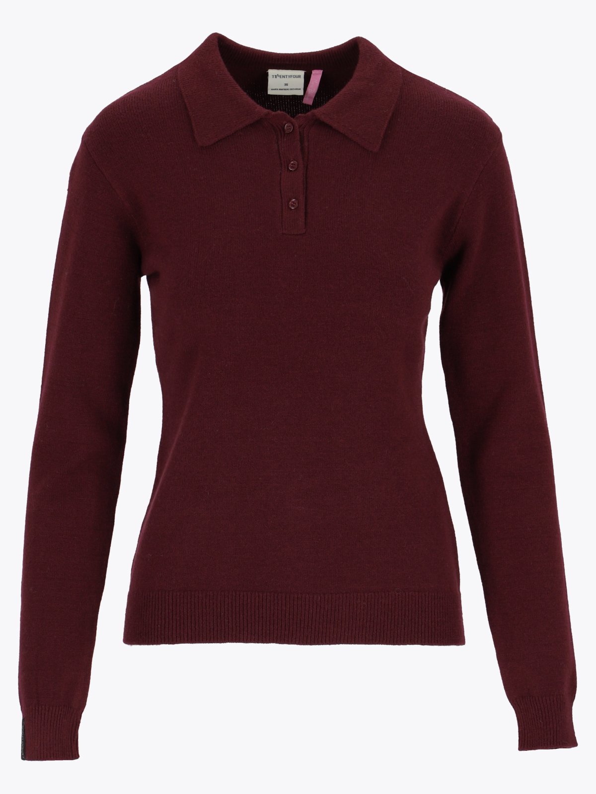 Twentyfour Marte Ullmix genser W M Burgunder