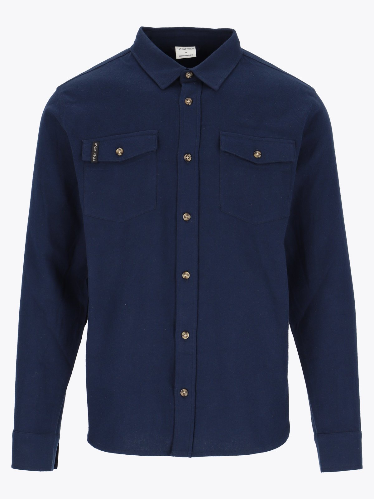 Twentyfour Aurora Flannel Skjorte H Marine