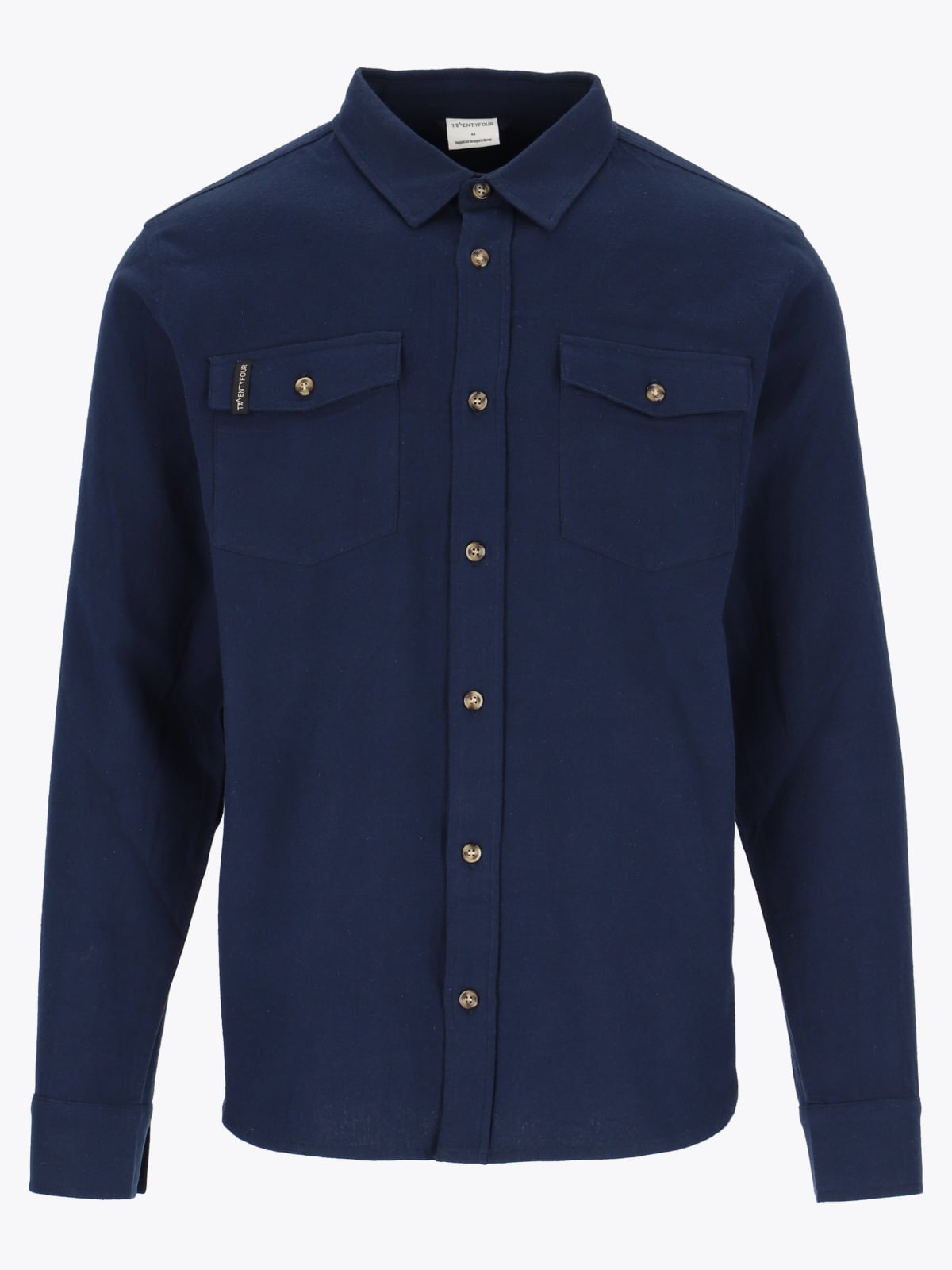 Twentyfour Aurora Flannel Skjorte H Marine