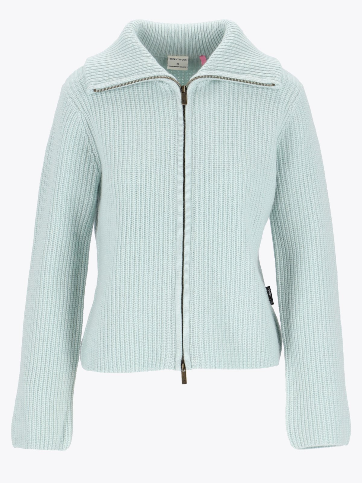 Twentyfour Mode Marte Ull cardigan Støvet Mint