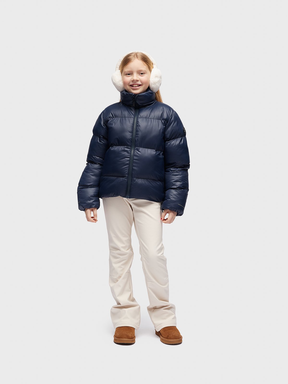 Twentyfour Mode Ava Puffy Jakke Jr Marine