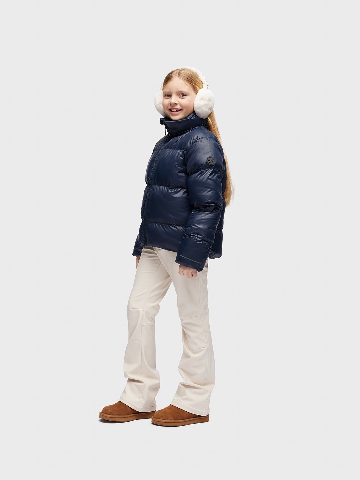 Twentyfour Mode Ava Puffy Jakke Jr Marine