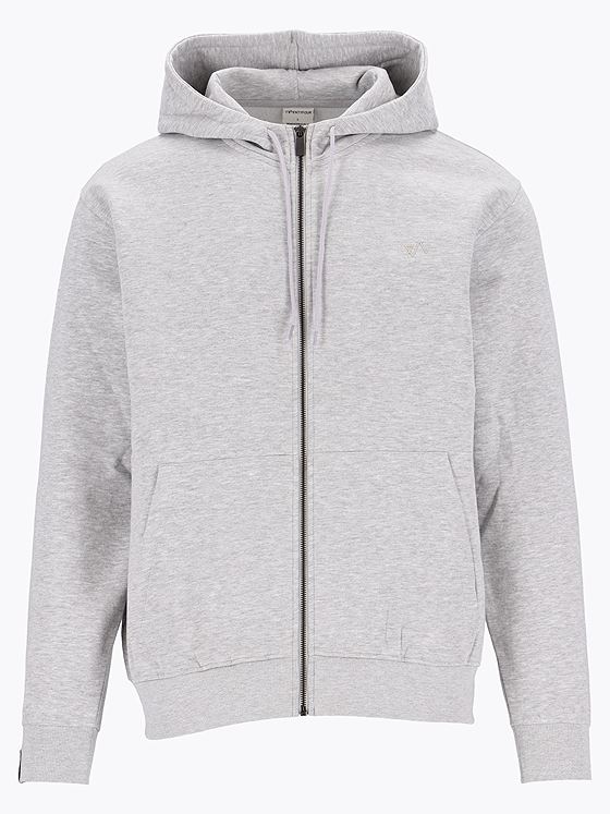 Twentyfour & Zip Hoodie U Lys Grå M