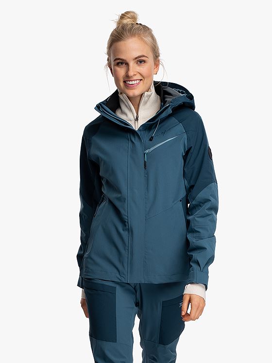 Twentyfour Flåm ST 2-Lags Jakke D Denimblå