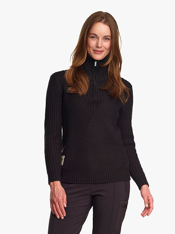 Twentyfour Finse Una Knit Sweater W Skyggesort