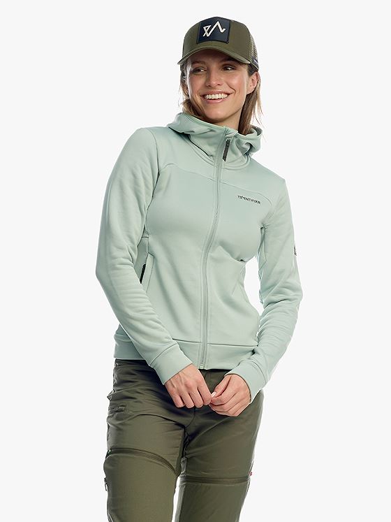 Twentyfour Venture Air Hoodie D Grågrønn
