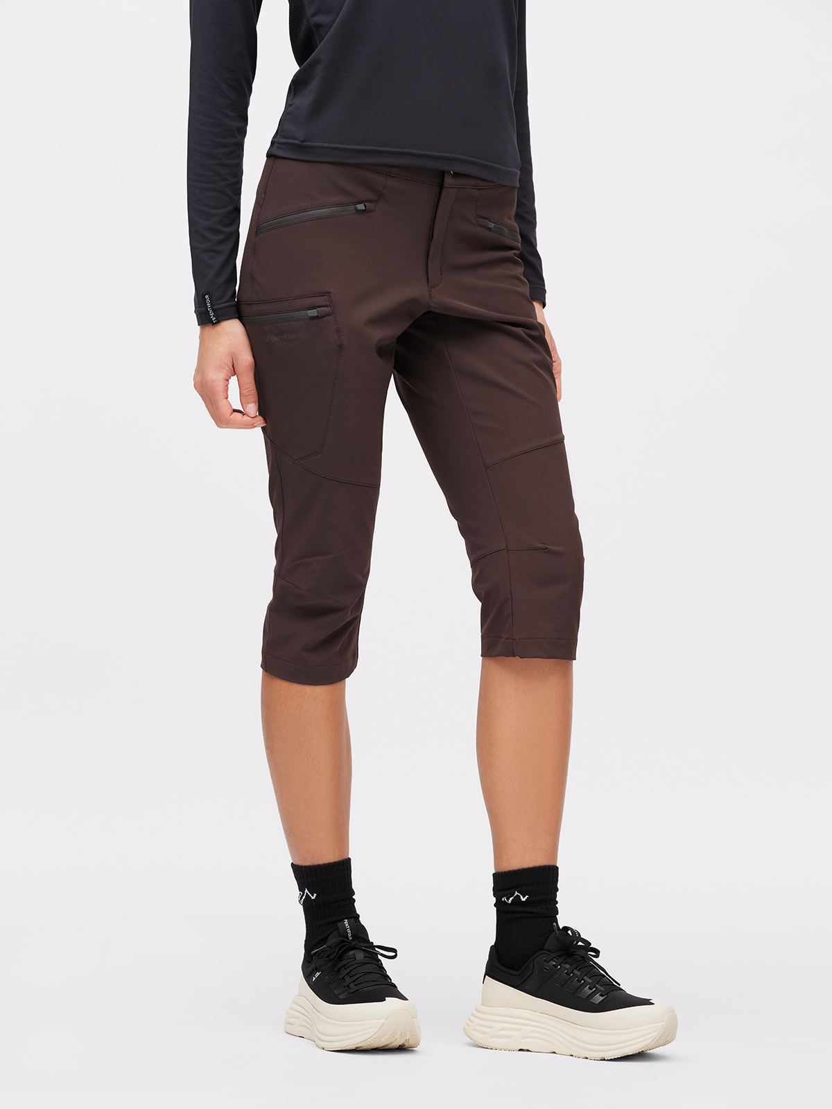 Twentyfour Venture 360 3/4 Bukse D - Brun | Twentyfour.no