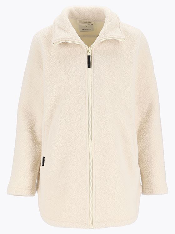 Twentyfour Mode Pile Jakke D Gråhvit