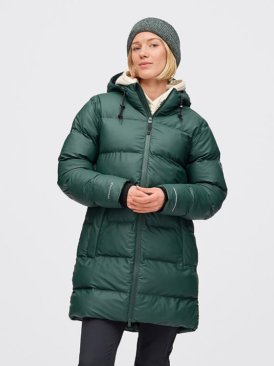 Twentyfour Mode PU Parkas D Dyp Grønn