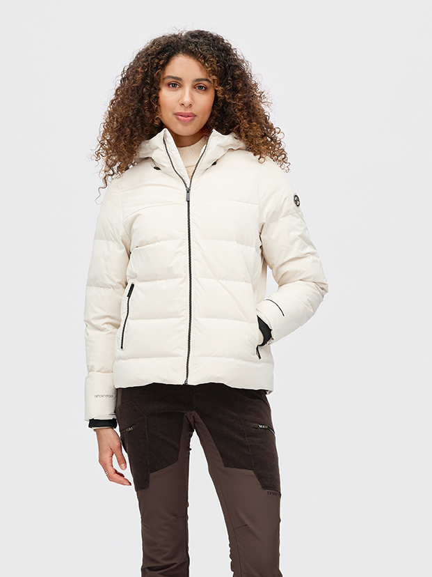 Twentyfour Aurora Dunjakke D Gråhvit