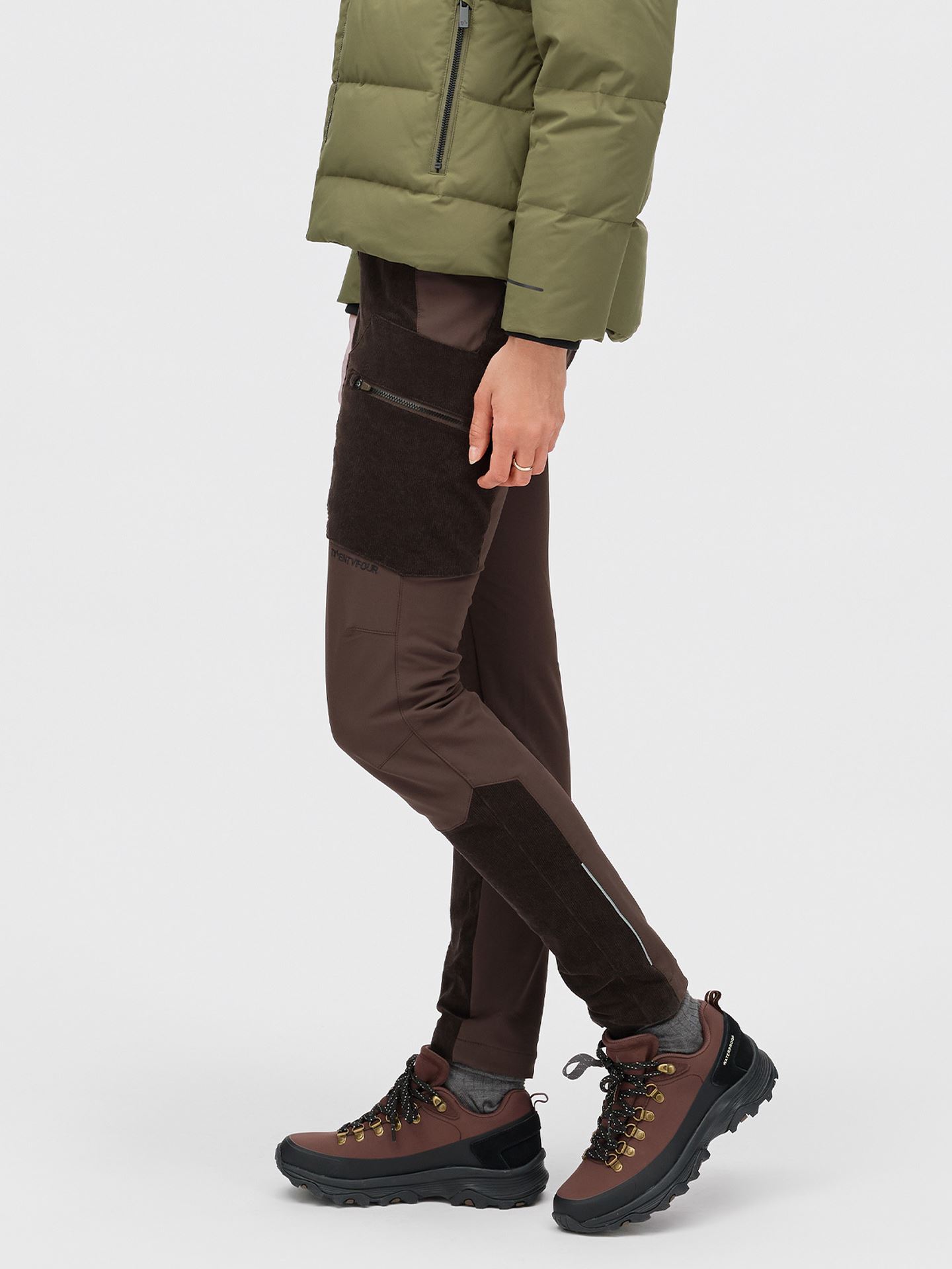 Twentyfour Aurora Shape Cordbukse D Mørk Brun