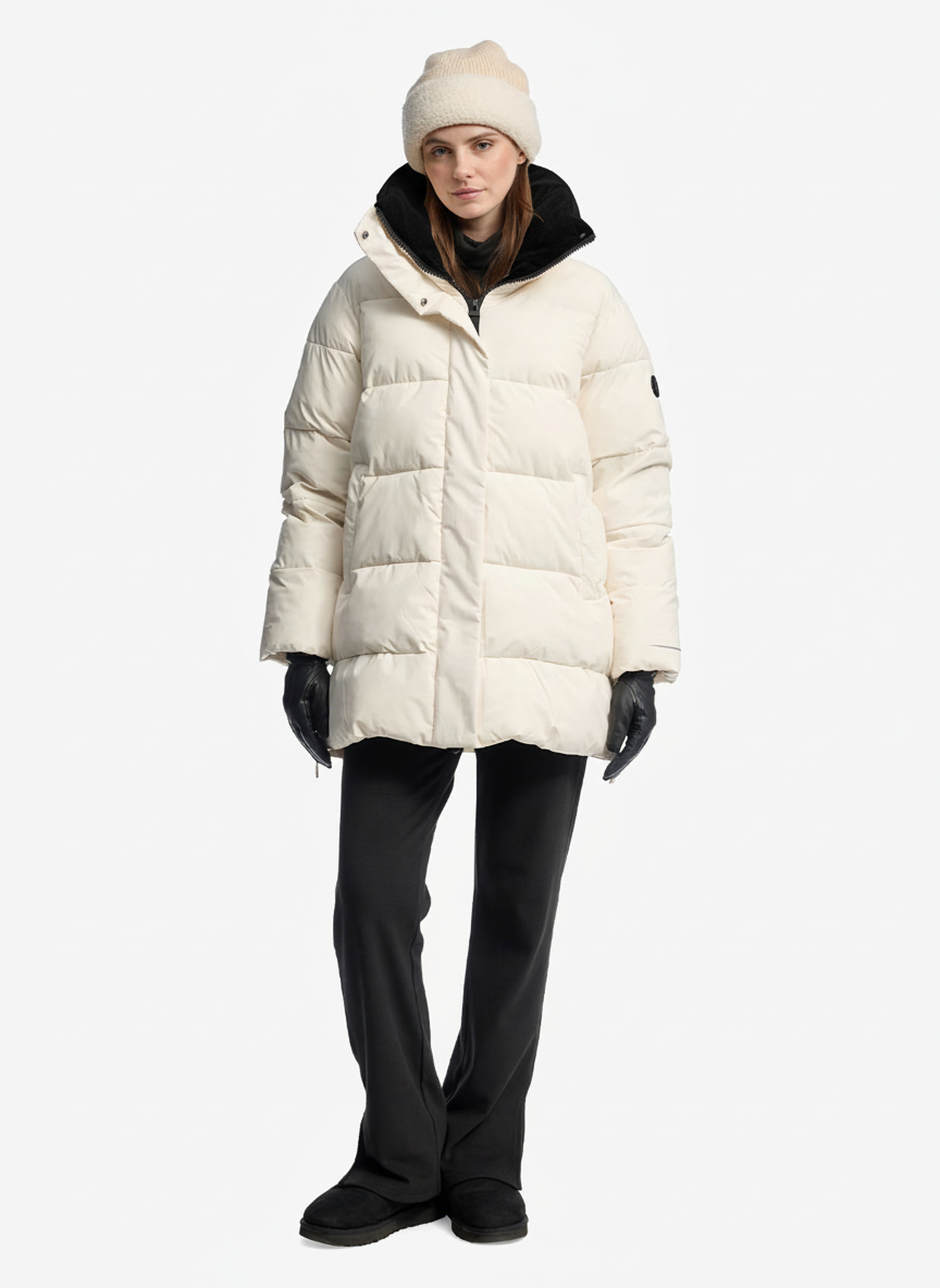 Twentyfour Mode Nea Parka D Gråhvit