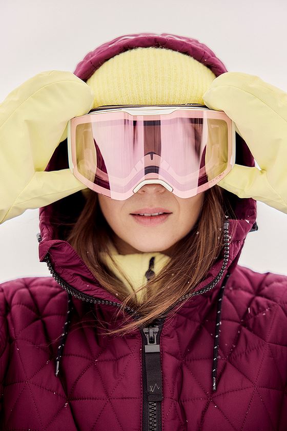 Twentyfour Mode Quilted Anorak D M Burgunder