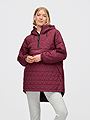 Twentyfour Mode Quilted Anorak D M Burgunder