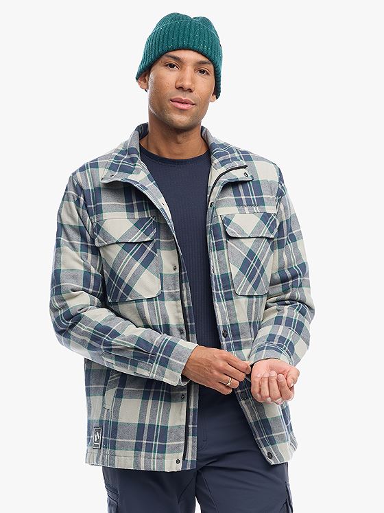 Twentyfour Finse Flannel Jakke H Varm Grå