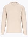 Twentyfour Mode Rib RN Sweater U Gråhvit
