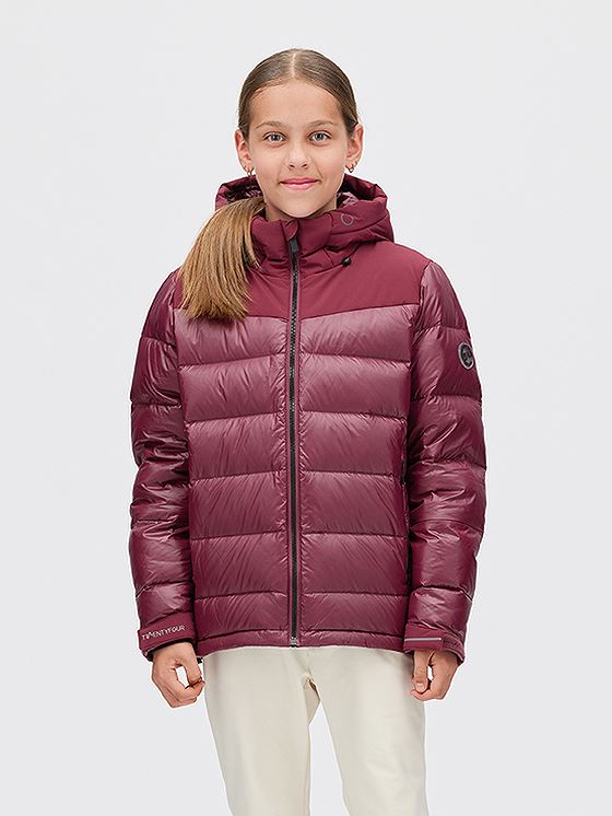 Twentyfour Aurora Warm Dunjakke JR M Burgunder