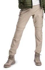 1222 Multibukse D Beige 38 Zip-Off bukse til dame