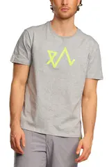 Logo T-skjorte H Lys Grå M XL T-skjorte i bomull til herre