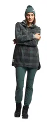 Finse Flannel Jakke D Mellomgrønn 38 Lett vattert jakke til dame