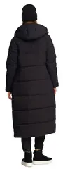 Mode Ada Parkas D Sort 44 Lang vattert parkas til dame