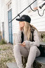 Mode Fishermans Vest D Sort 36 Sporty vest til dame