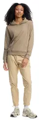 Mode Comfy Hoodie D Mørk Beige 34 Myk hettegenser til dame