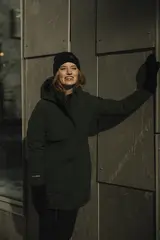 Mode Mia Warm Parkas D Olivensort 36 Varm parkas til dame
