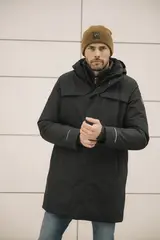 Mode Warm Parkas H Skyggesort 3XL Varm parkas til herre