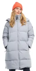 Mode Eli Dunparkas D Mellomgrå 40 Varm dunparkas til dame
