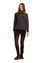 Finse Knitfleece D Skyggesort 34 Strikkefleece til dame
