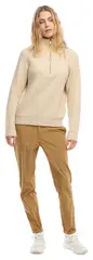 Mode Iris HZ Genser D Beige Mel 42 Halfzip strikkegenser til dame