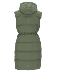 Mode Eva Puffy Vest D Furu 38 Lang vattert vest til dame