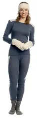 Finse Merino LS Topp D Blekkblå 38 Myk longsleeve ulltopp til dame