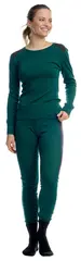 Finse Merino LS Topp D Mørk Grønn 38 Myk longsleeve ulltopp til dame