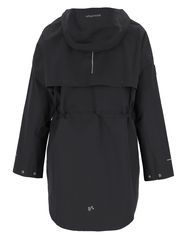 Mode Cape D Sort 38 2-lags cape i ledig A-fasong til dame