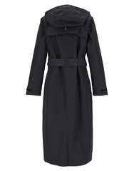 Mode Coat D Sort 44 Lang kåpe til dame