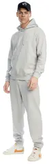 & Hoodie H Lys Grå L Myk hettegenser til herre