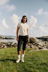 Venture Tee D Gråhvit 38 T-skjorte i teknisk materiale til dame