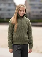 Mode Iris HZ Genser J Furu 152 Halfzip strikkegenser til jente
