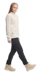 Venture Light Fleece HZ JR Gråhvit 164 Halfzip fleecegenser til junior